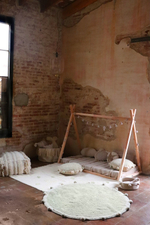 Подушка Lorena Canals Floor cushion Bubbly Olive (Ø48 см)