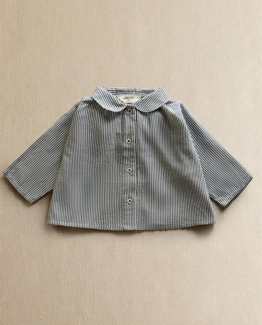 ZARA HOME ДЕТСКАЯ РУБАШКА В ПОЛОСКУ, СИНИЙ