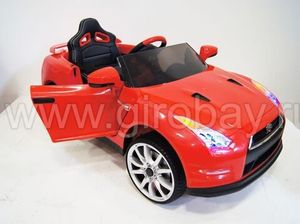 Детский электромобиль River Toys Nissan GTR X333XX красный фото №5