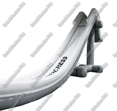 Надувная прямая плавающая горка для лодок, яхт «Драйв» с опорой, 11*2*7 м