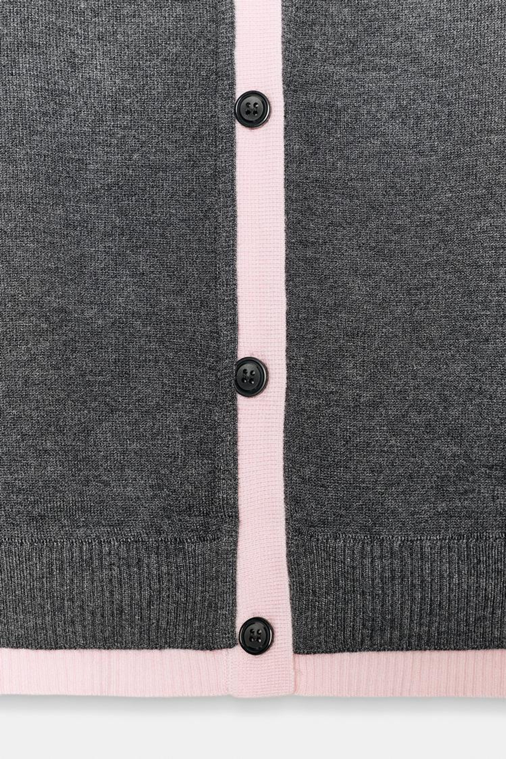 ZARА КОМБИНИРОВАННЫЙ КАРДИГАН, СЕРЫЙ МЕЛАНЖ