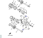 Вкладыш колен.вала Yamaha 3LD-11416-10-00