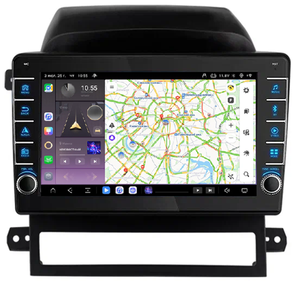 Магнитола для Chevrolet Captiva 2006-2011 - Carmedia OL-9290 (кнопки и крутилки) Android 13, TS20, 6+128Гб, CarPlay, 4G SIM-слот