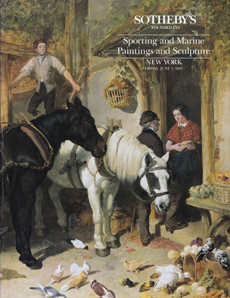 Каталог аукциона Sotheby's, Нью-Йорк, Маринистика, живопись на тему охоты и скульптура от 7 июня 1991 года