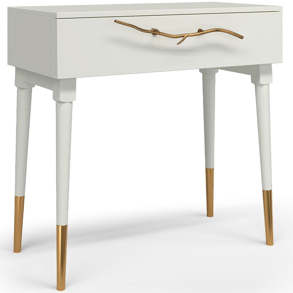 Консоль Арт Колор matte Стайл Голд Белый опал матовый