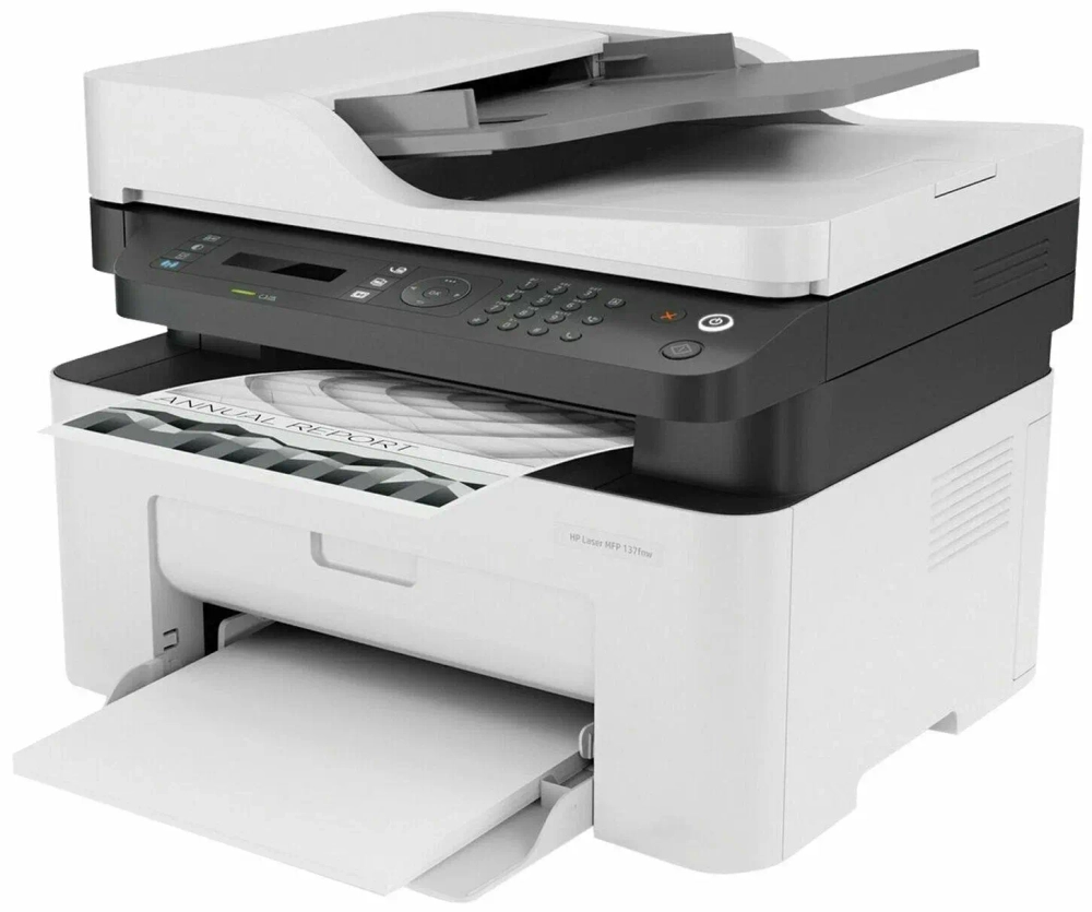 МФУ лазерный HP Laser MFP 137fnw (4ZB84A)