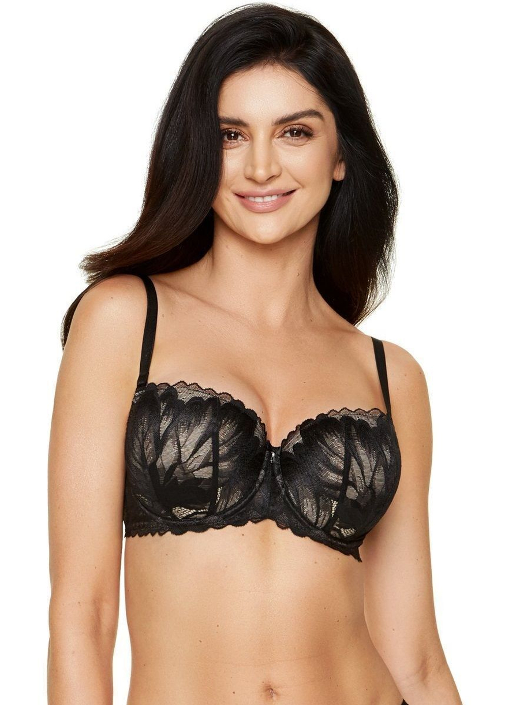 Пуш-ап бюстгальтер Moon на косточках (Размер: 75A) (Цвет: черный)