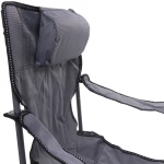 Кресло складное с подлокотниками до 120кг 85*88*53см серое