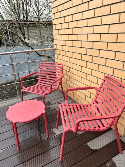 Столик Doga журнальный красный Nardi Италия