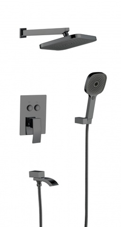433563-G Встроенный смес для душа с 3-функ. (ГРАФИТ) ViEiR  (4/1шт)