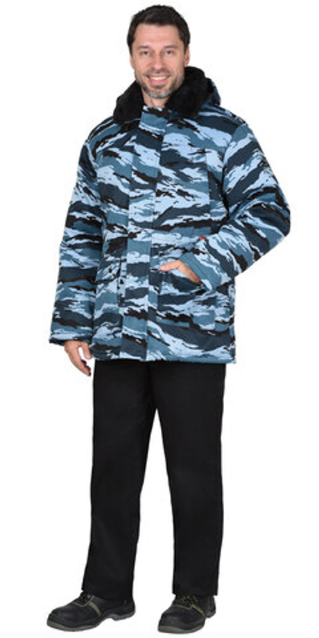 Куртка "Безопасность" КМФ Серый вихрь (ЧЗ) тк. кроун принт