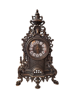 Alberti Livio Часы Барокко каминные под бронзу