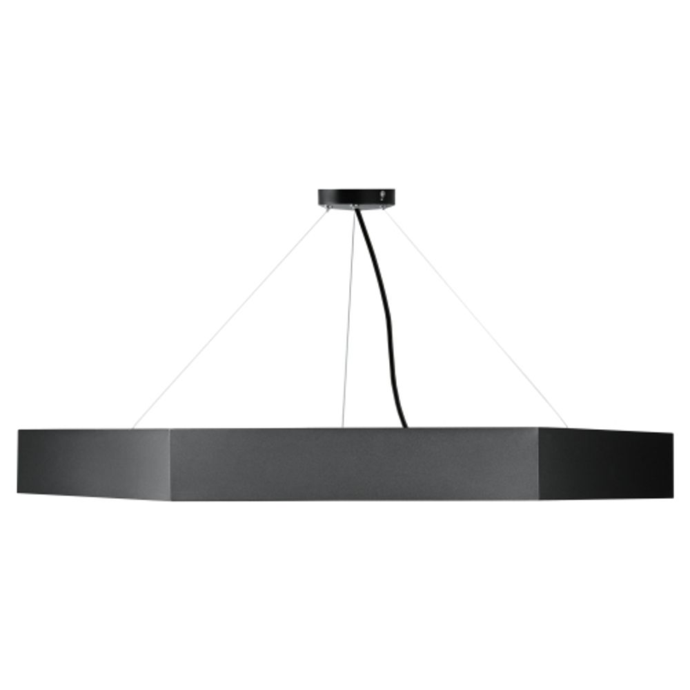 Светильник LED ЭРА Geometria SPO-123-B-40K-045 Hexagon 45Вт 4000K 2900Лм IP40 600*80 черный подвесной драйвер внутри