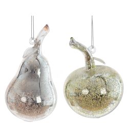 GAEM Украшение новогоднее "Яблоко/Груша", L7 W7 H13 см, 2в.