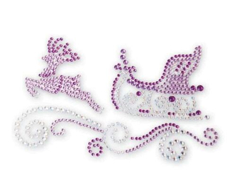 Наклейка "Олень везет сани СТРАЗЫ" PHANTOM PH5966  28718