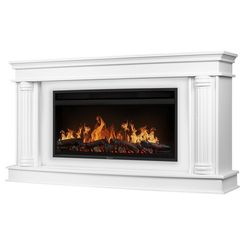 Каминокомплект: Очаг Electrolux EFP/P-3620LS, портал Olympia 42/40/36, белый