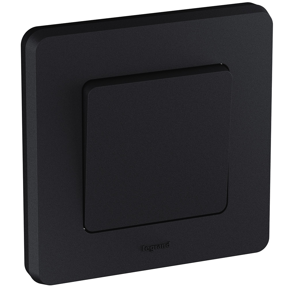 Выключатель 1-клавишный 10А 250В антрацит Inspiria Legrand