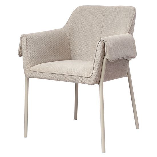 Стул aline, шенилл, серо-бежевый/бежевый