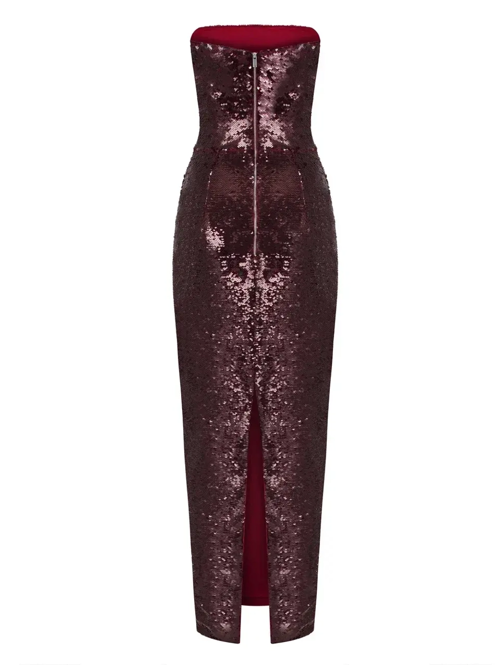 Платье макси корсетное из плотных пайеток