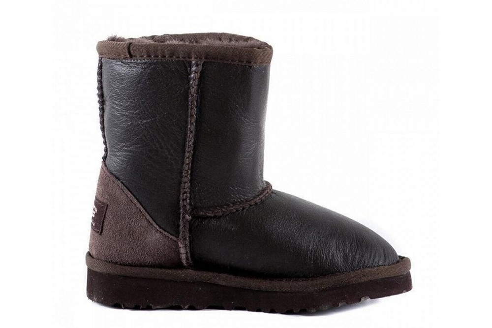 UGG Kids Classic Short Metallic Chocolate