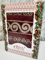 Полотенце махровое в подарочной упаковке, 100% хлопок, Узбекистан.