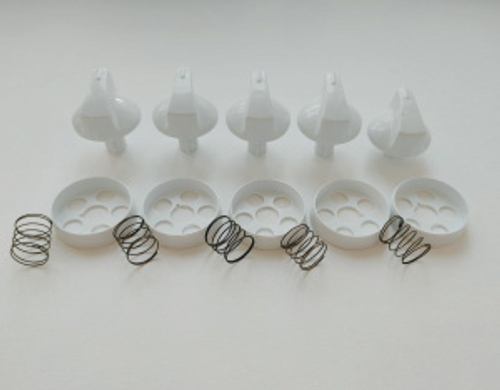 Ручка для газовой плиты "Дарина" GM-442 (1409) (белая без газ.контр)