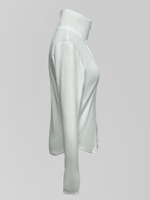 Лонгслив LJHY 3615 однотонный на молнии с вышевкой на груди