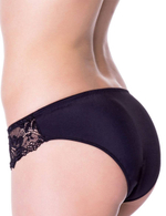 Изящные женские трусики-слипы (Размер: 4 размер) (Цвет: черный)