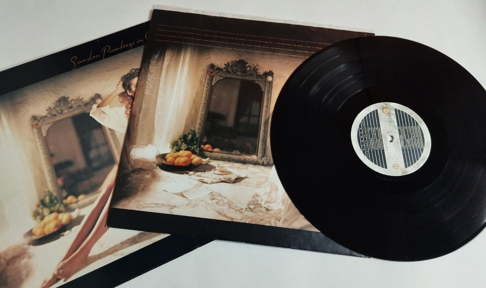 Винтажная виниловая пластинка LP Sandra Paintings In Yellow (Germany 1990)