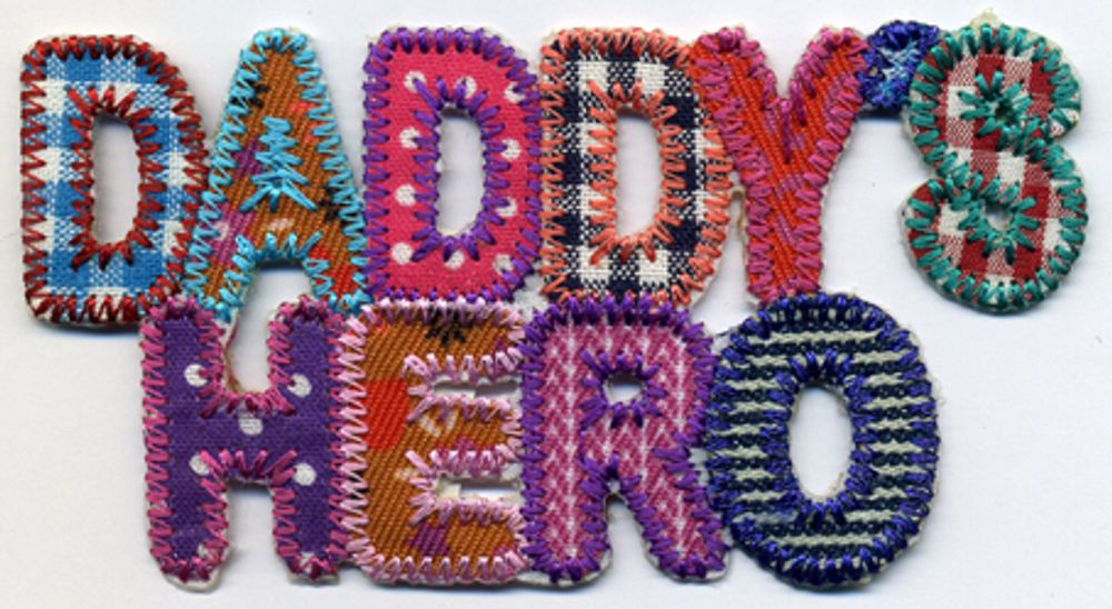 Термоаппликация HKM &quot;Daddyïs Hero&quot;, 7 х 3 см, 1 шт (10206100/031014/0008465/02_Германия)