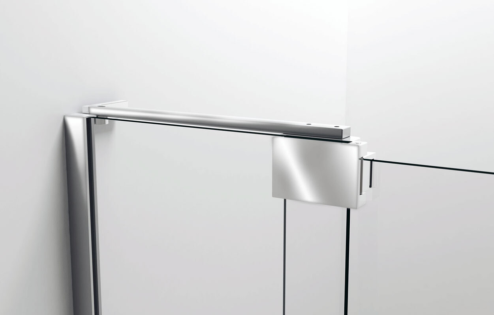 Душевая дверь Extra VDP-1E1112CLB, 1100/1200, черный, стекло прозрачное