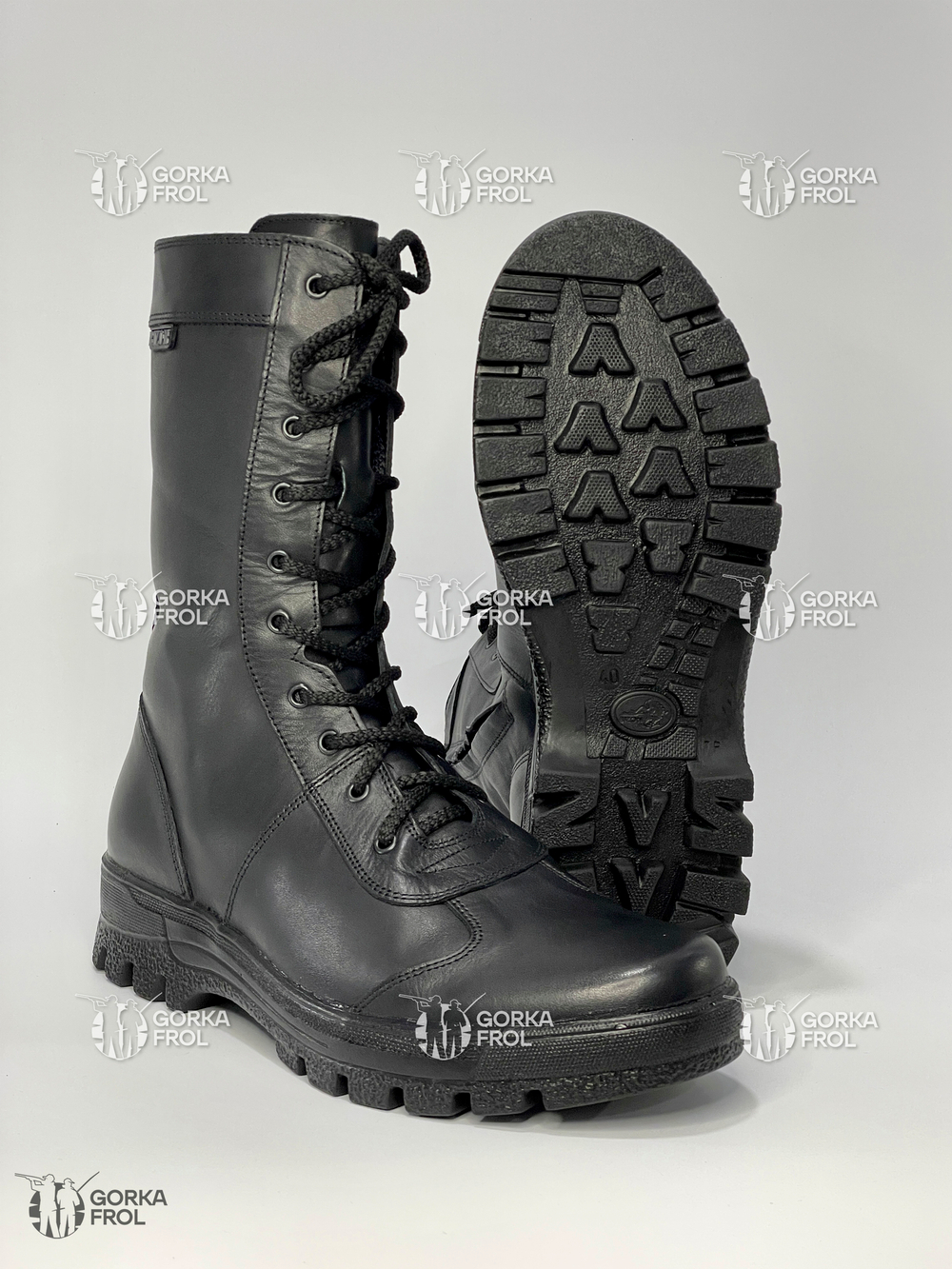 Берцы Утка BIZON У-24, кожа краст, подошва ПУ, стелька Ortholite