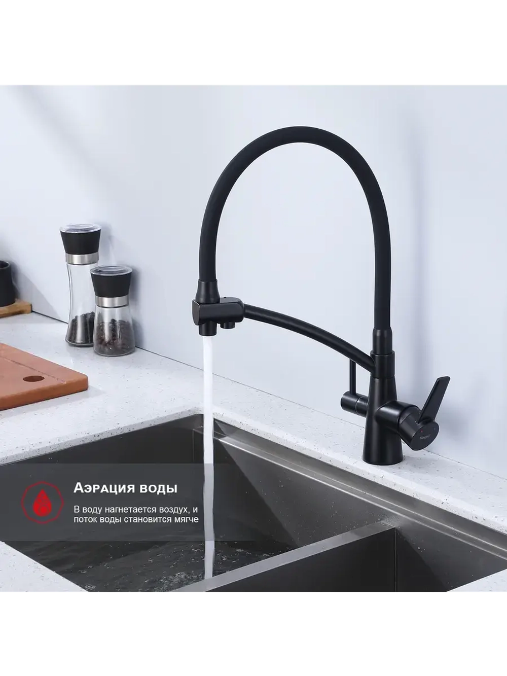 Смеситель для кухни с подключением к фильтру R80.621.06