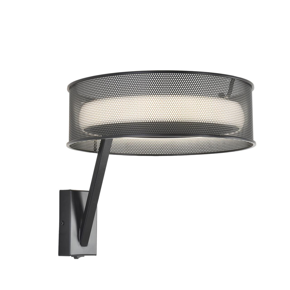 8370/15WL LEDIO LN26 304 черный, металл/силикон Бра LED 15W 3000/4000/6000K 220V ALVA