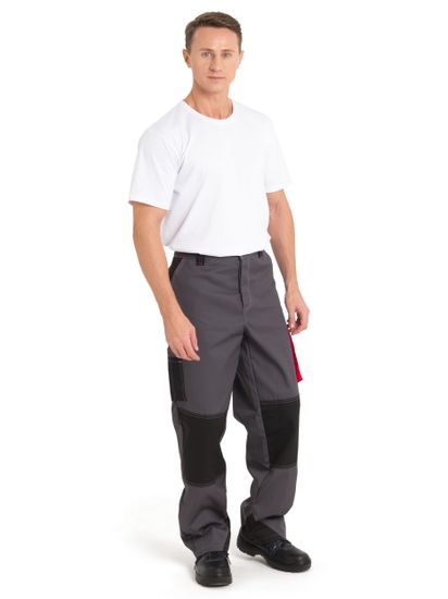 Костюм "Коста" брюки (серый/черный/красный)