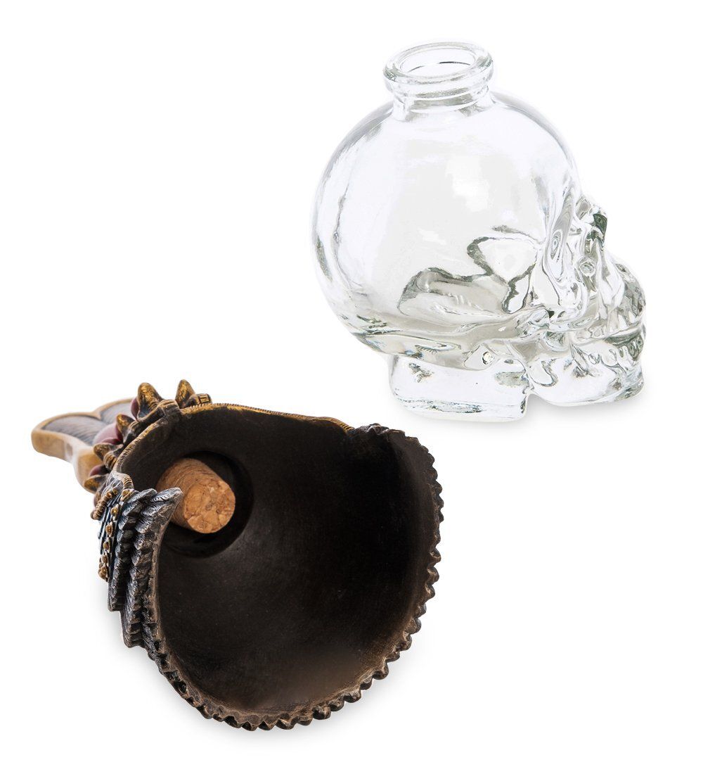 Veronese WS-1030 Флакон «Египетский головной убор на стеклянном черепе»