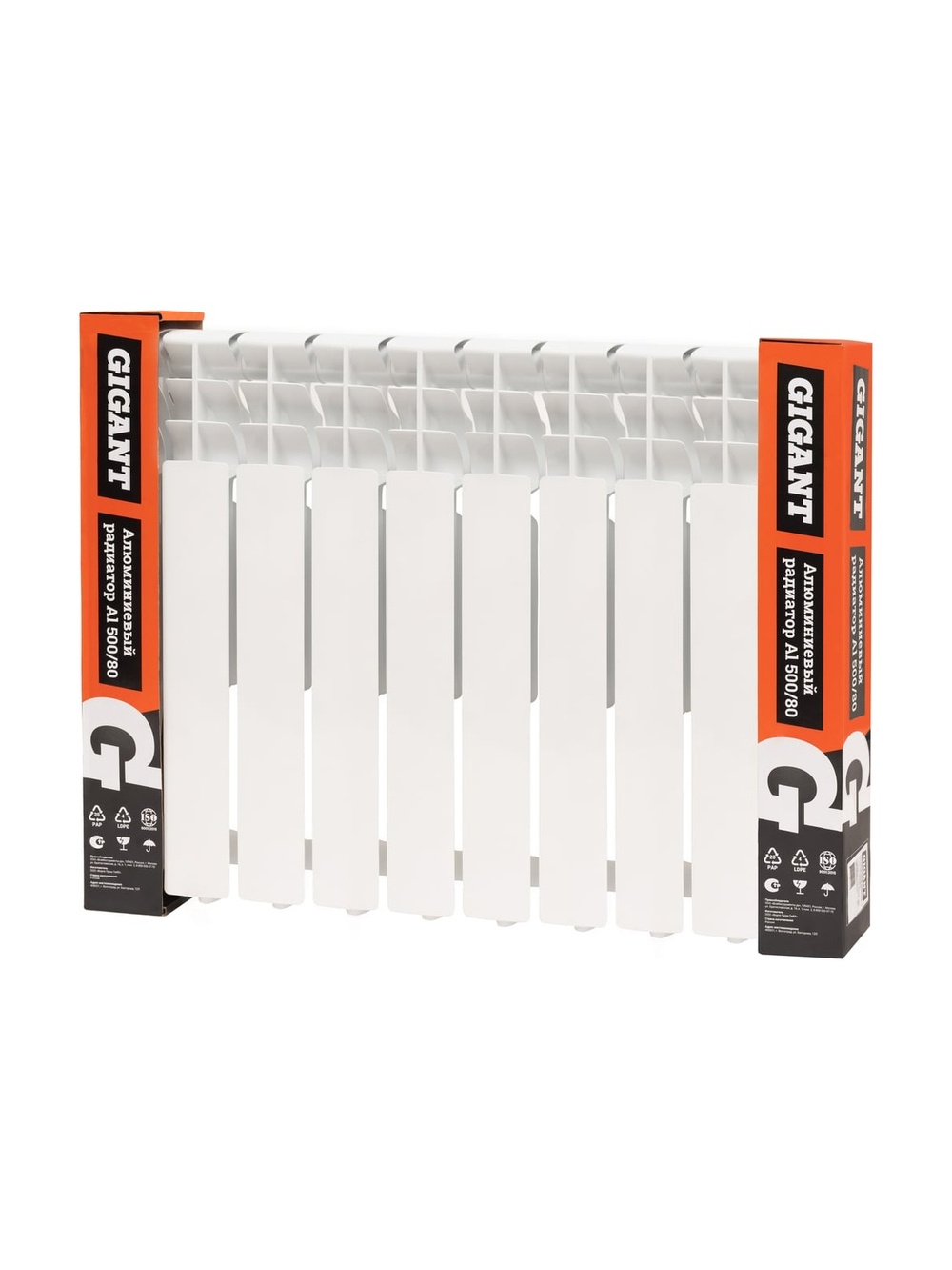 Алюминиевый радиатор Gigant  Al 500/80 10 секций GRA58-10