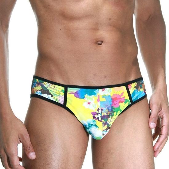 Мужские трусы брифы с разноцветным принтом Cosmos Colors FR40_YT