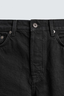 ZARA ДЖИНСЫ STRAIGHT ДЛИНОЙ ДО ЩИКОЛОТКИ, СИНИЙ/ЧЕРНЫЙ