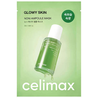 Тканевая маска с экстрактом нони для эластичности кожи CELIMAX The Real Noni Energy Ampoule Mask