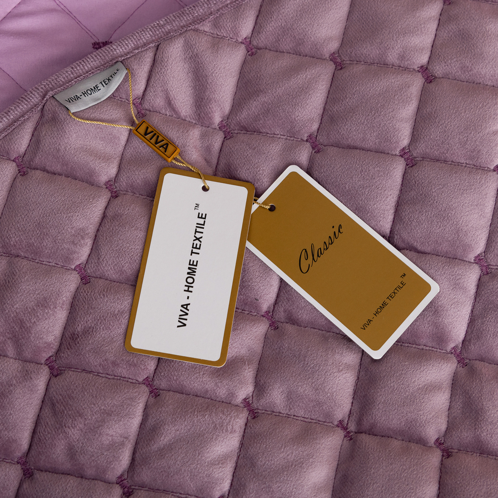 Велюровое покрывало ромб OVF002