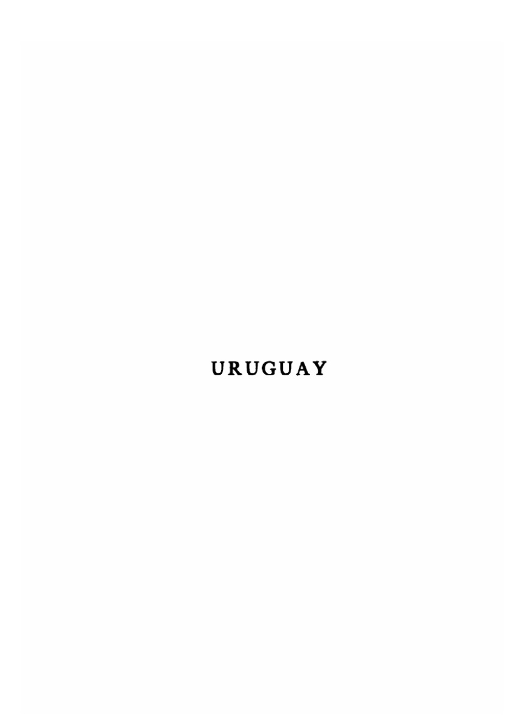Uruguay | W. H. Koebel