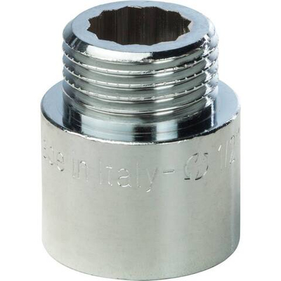 Удлинитель STOUT хромированный 1/2"x20 мм ВР/НР
