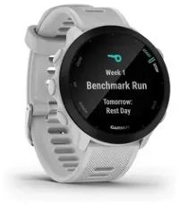 Смарт-часы Garmin forerinner 55  с белым ремешком