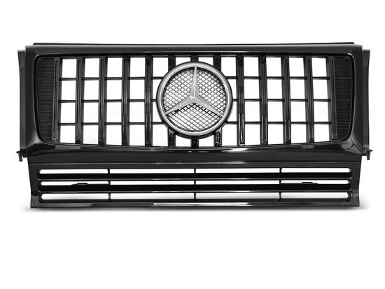 Решетка радиатора для Mercedes G-Class W463 (90-12) черная глянцевая в стиле GT-R