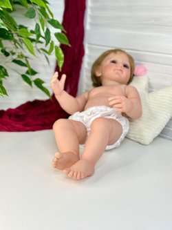 Кукла Реборн виниловая 55см без одежды (FA-040W)