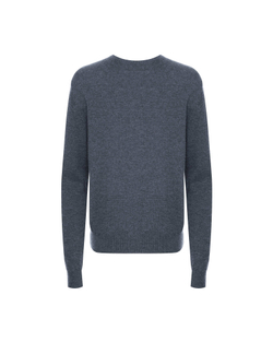 Джемпер из шерсти и кашемира темно-серый