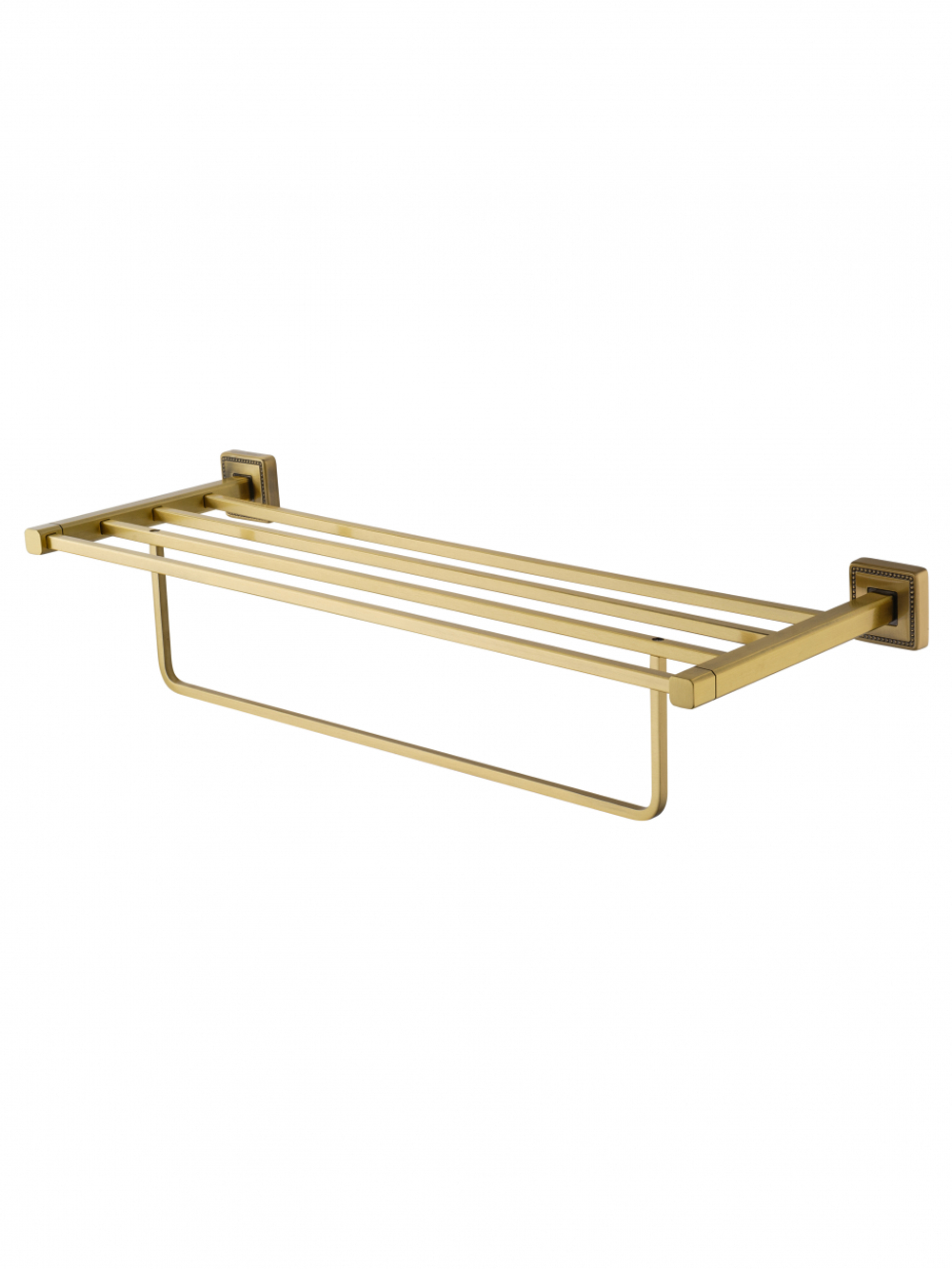 Полотенцедержатель с полкой WONZON & WOGHAND ROMA, Бронза (WW-7281)