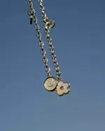 Моносерьга Before.Swine Twins Flower Chain