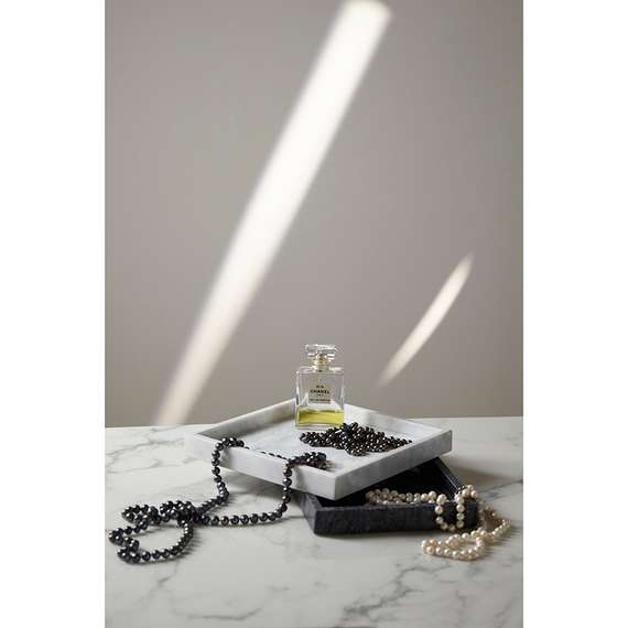 Поднос Marm, 28х20 см, черный мрамор